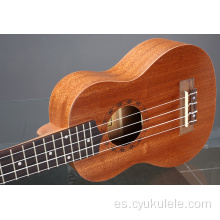 Ukelele de patrón circular de palisandro de sapele